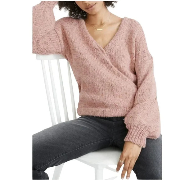 Madewell Sweaters - Madewell Beresford Wrap-Front Pullover Sweater - M